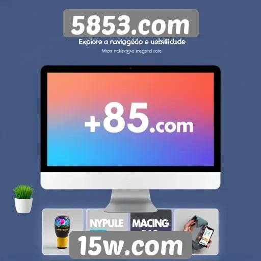 Navegação e usabilidade do site 5853.com